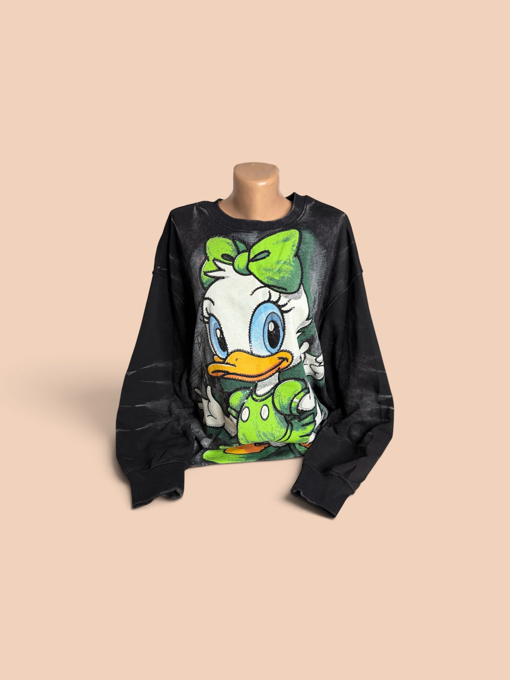 Hanorac Oversized Disney Daisy Duck – Black & Green