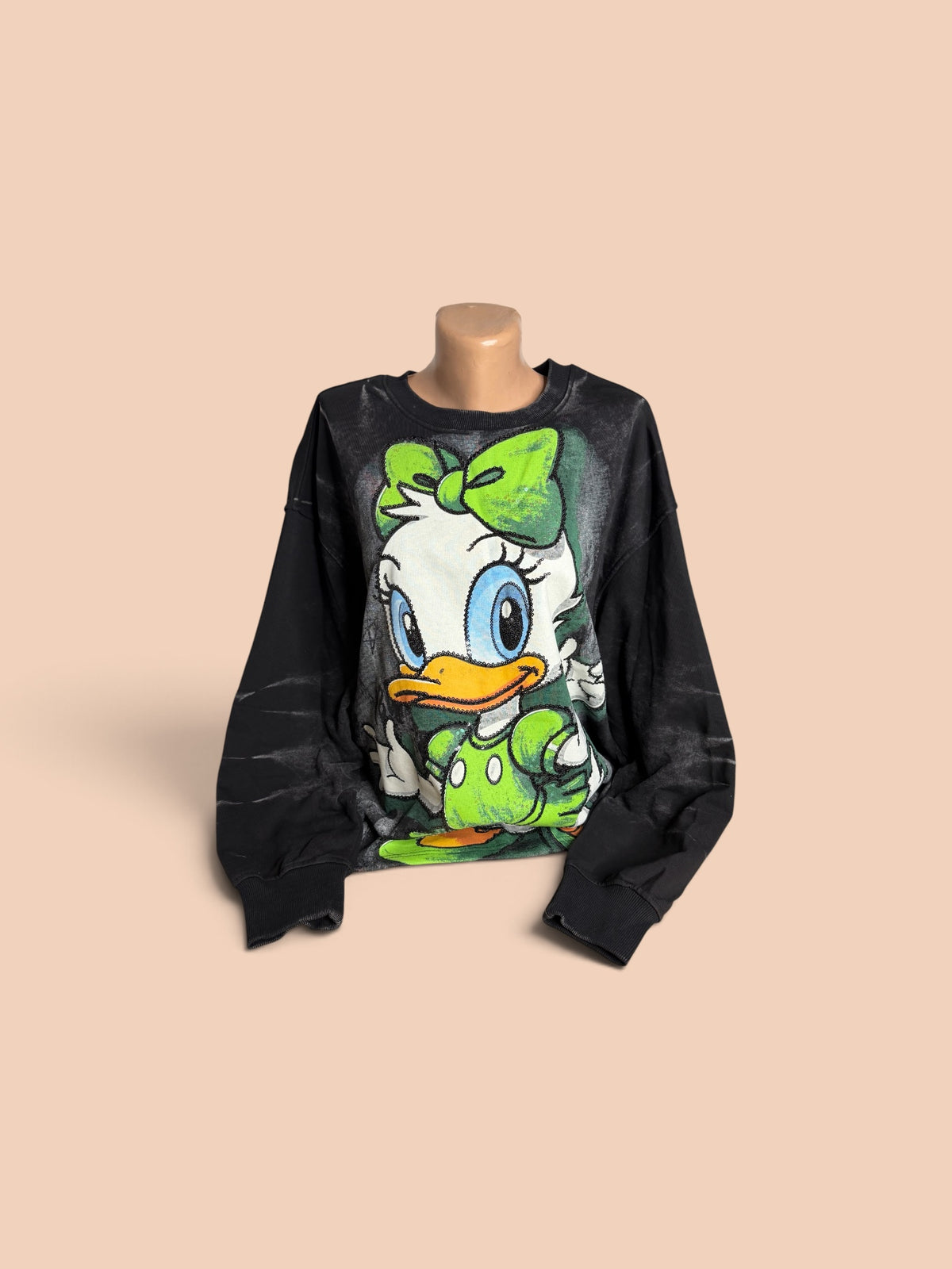 Hanorac Oversized Disney Daisy Duck – Black & Green