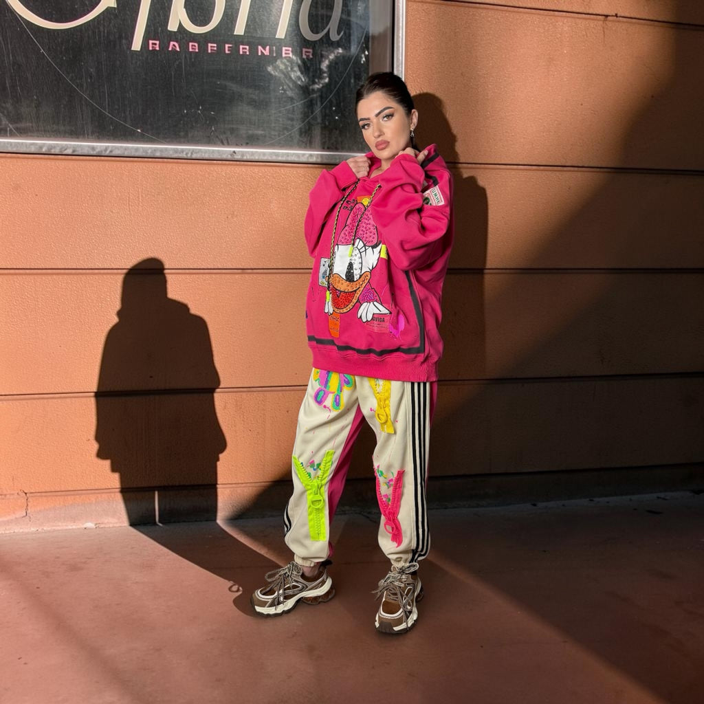 Hanorac Oversized Disney Daisy Duck – Pink