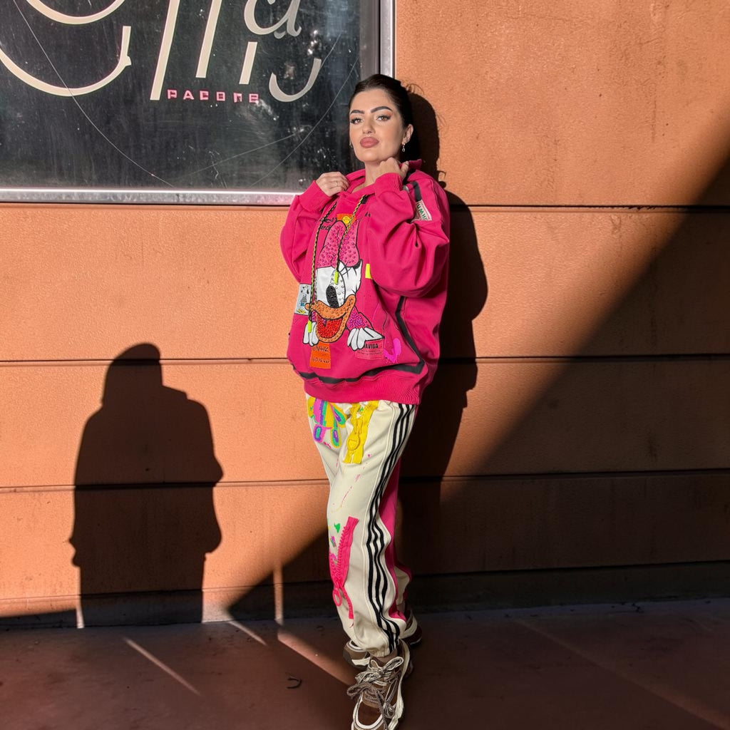 Hanorac Oversized Disney Daisy Duck – Pink